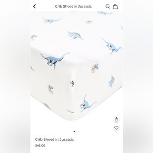 KYTE baby crib sheet in Jurrasic